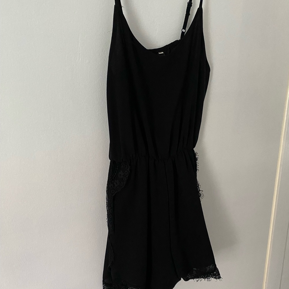 Black Lace Romper